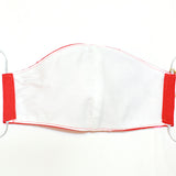 振袖・着物、晴れ着に合うマスク【京都花ひめ・晴れ着マスク・チャーム付き】 白・桜に鹿の子136