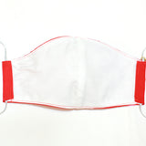 振袖・着物、晴れ着に合うマスク【京都花ひめ・晴れ着マスク・チャーム付き】赤・毬に梅145