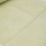 あまのやオリジナル結城紬|連筆友禅染結城紬〔若芽色〕