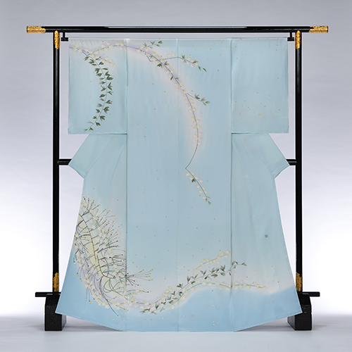 あまのやオリジナル本加賀友禅訪問着|松島由美謹製・「桜・精神 あまのやオリジナル本加賀友禅訪問着|松島由美謹製・「桜・精神